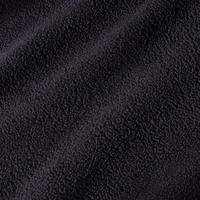 Berkshire Blanket Microfleece Queen Size Bed Blanket Black,Lightweight Soft Breathable Plush Micro Fleece Blanket for Bed Couch Sofa,90x90 Inches