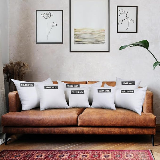 Utopia Bedding Throw Pillows (Set of 24, White), 16 x 16 Inches Pillows for Sofa, Bed and Couch Decorative Stuffer Pillow