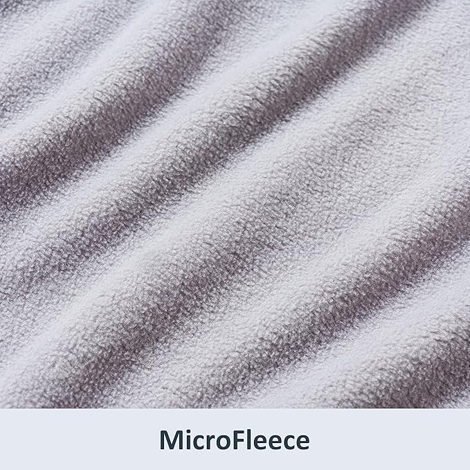 Berkshire Blanket Microfleece Twin Size Bed Blanket Chateau Gray,Lightweight Soft Breathable Plush Micro Fleece Blanket for Bed Couch Sofa,60x92 Inches